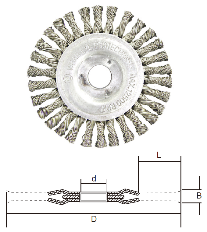 Twist Knot Wheel Brushes